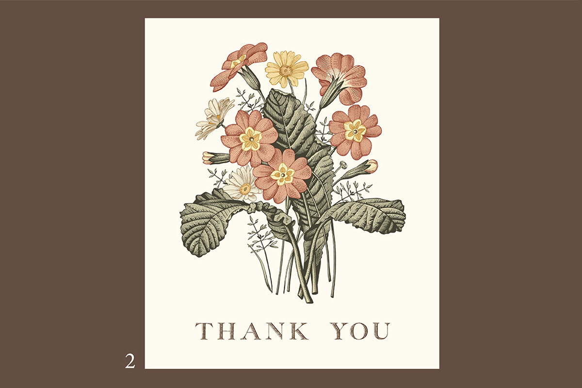 3 Wedding Cards + Seamless Pattern, an Object Graphic by Vintage (Photo 3 of 14)