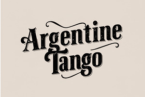 Elegant Argentine Tango Vintage Font