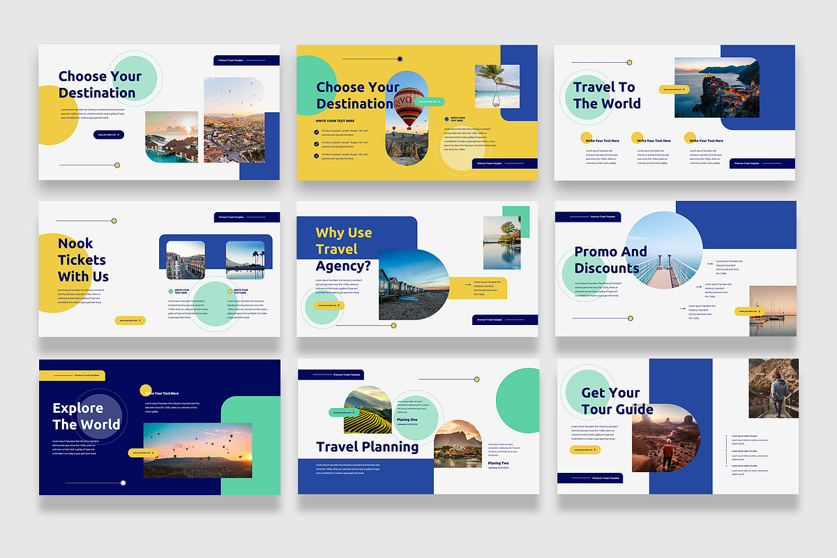 Travel Google Slides Template, a Presentation Template by Boinah Studio (Photo 6 of 7)