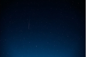 Starry Night Sky with Meteor Dark, a Nature Photo by Our Amazing World