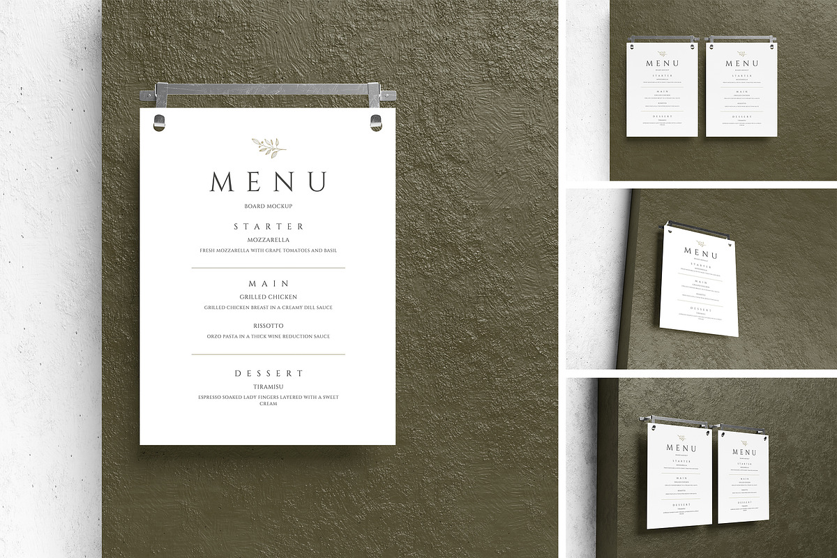 High Quality Menu Board Mockup, an Advertising Mockup by swsi-studio (Photo 1 of 5)