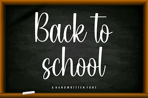 Back To School, a Handwritten Font by Artkenza