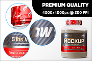 5lb Whey Protein Jar Mockup D3-Pro, a Packaging Mockup by Design Warlord (Thumbnail 12 of 16)