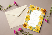 Sunflower Wedding Invitation, an Invitation Template by cmatworks (Thumbnail 1 of 4)