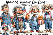 Whimsical 4th of July Grandpa Clipar, an Illustration by OK Design (Thumbnail 1 of 6)