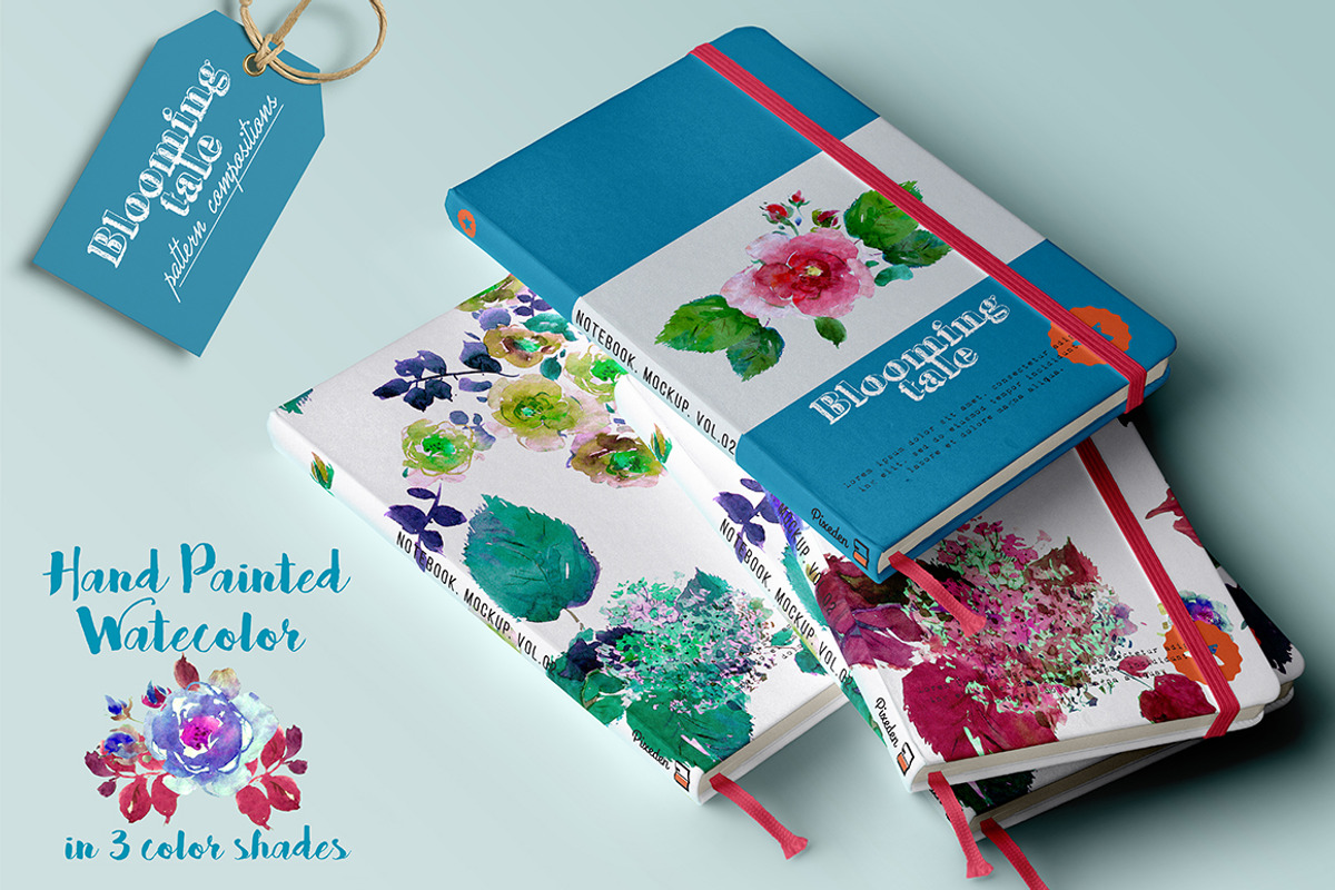 Blooming Tale. Watercolor clipart, an Illustration by Irina Dolgikh (Photo 8 of 8)