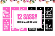 Cute Printable Christmas Tags, a Card Template by The Snap Shop (Thumbnail 1 of 3)