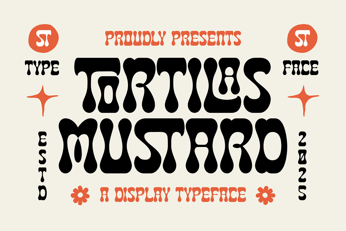 Tortilas Mustard – Funky Retro Font, a Sans Serif Font by Vampstudio (Photo 1 of 10)