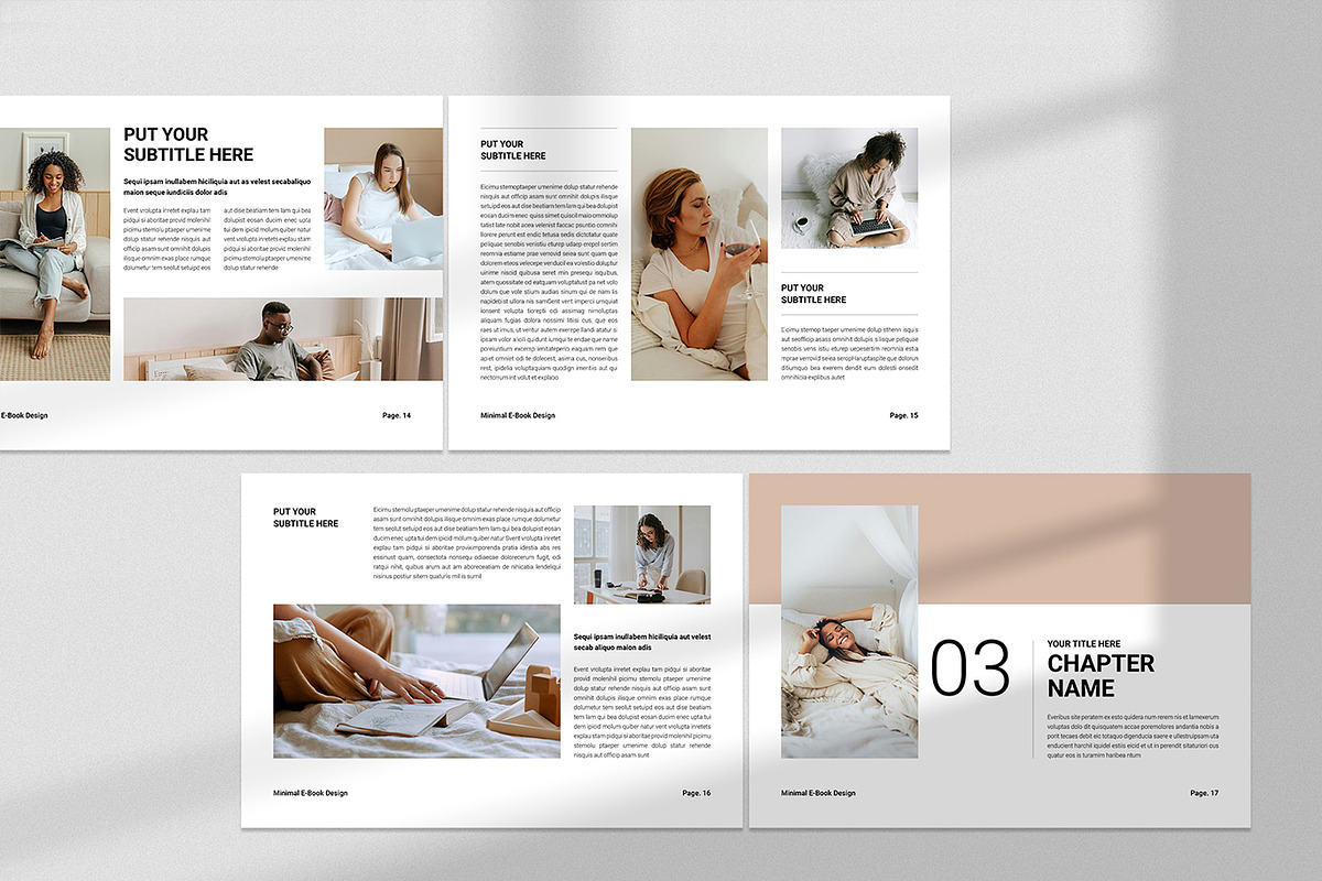 Minimal E-Book Template Landscape, a Brochure Template by Spark_Creative (Photo 5 of 6)