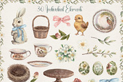 Vintage Easter Hand Drawn Watercolor, an Illustration by Nadya Saen Art (Thumbnail 2 of 11)