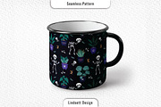 Halloween pattern cute skeletons, a Pattern Graphic by lindoet23 (Thumbnail 2 of 3)