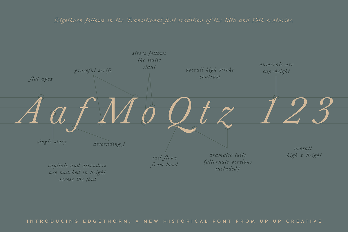 Edgethorn Italic Serif Font, a Serif Font by Up Up Creative (Photo 9 of 17)