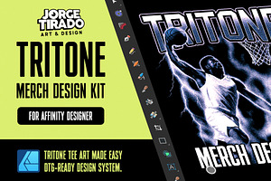 Tritone Merch Design Kit For AD, a Design Template by jorgetiradoart