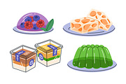 Fruit jellies set. Gelatin desserts, a Food Illustration by Good Studio (Thumbnail 3 of 4)
