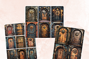 Steampunk Door Collage Paper Kit, a Background Graphic by GiraffeCreative (Thumbnail 7 of 9)