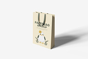 Paper Bag Mockup, a Merchandise Mockup by bimockup (Thumbnail 2 of 6)