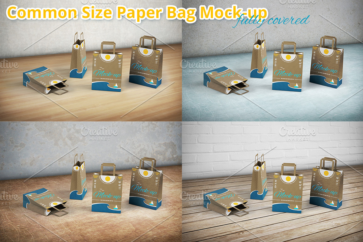 Shopping Paper Bag Mockup, a Product Mockup by MockUps Gallery (Photo 2 of 5)