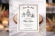 Wedding Save the Date Canva bd003, an Invitation Template by TyphoonStudio (Thumbnail 7 of 9)