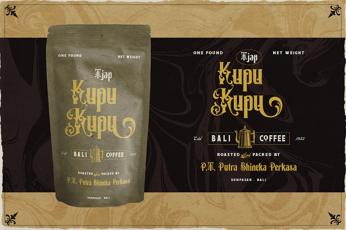 Victorian Letterhead, a Serif Font by Burntilldead (Photo 11 of 13)