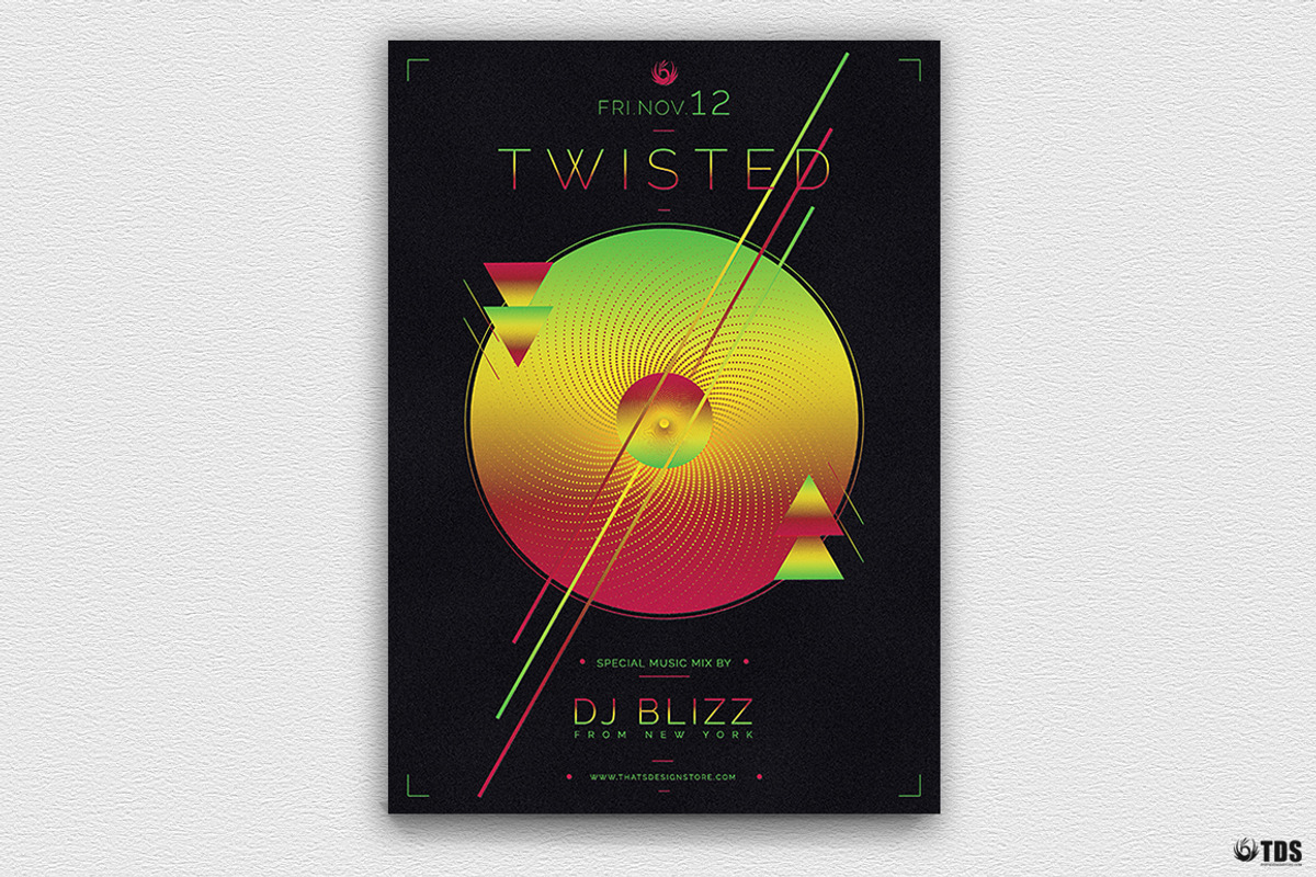 Twisted Session Flyer Template, a Flyer Template by ThatsDesignArt (Photo 5 of 12)