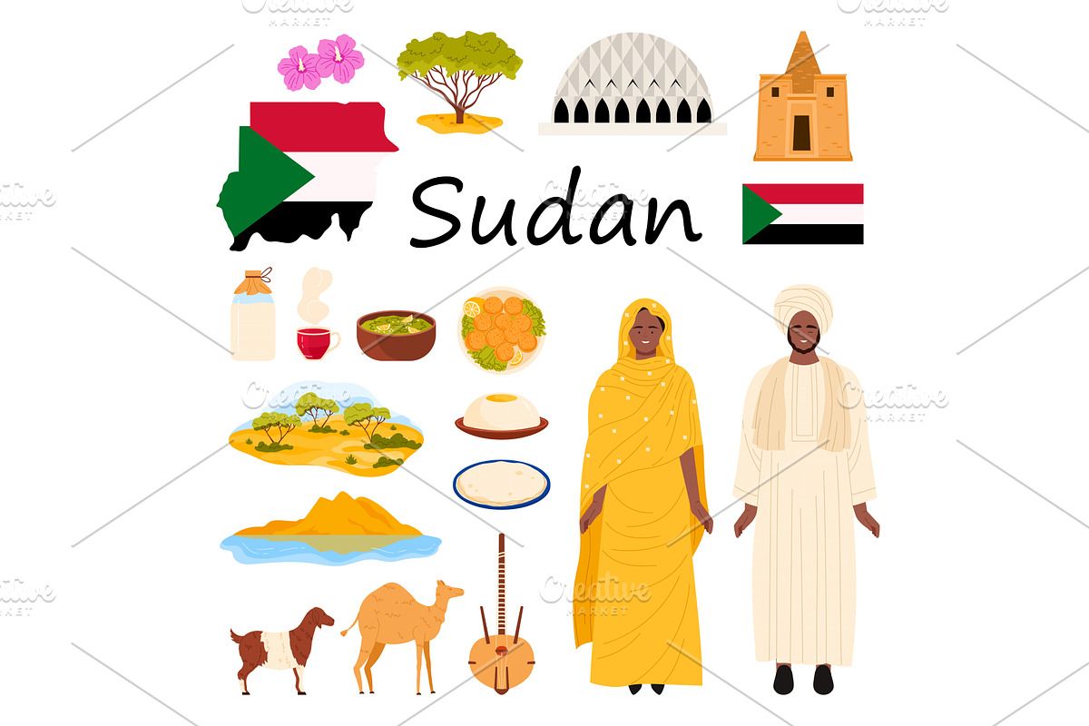 Delving Deep into Sudan A Rich, an Animal Illustration by Flashvector