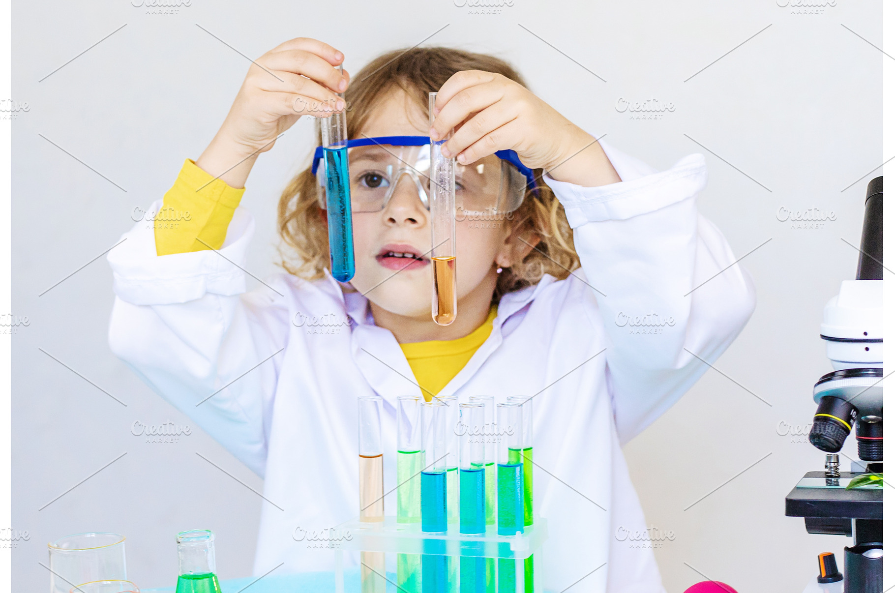 Laboratory examination of a child, a Technology Photo by yanadjana