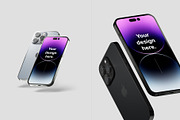 iPhone 14 PRO Mockup, an iPhone Mockup by Mocku (Thumbnail 7 of 17)