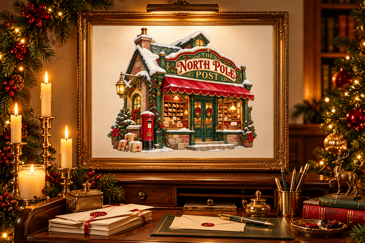 Christmas Post Office Clipart Bundle, a Seasonal Illustration by Colorsfav (Photo 7 of 7)