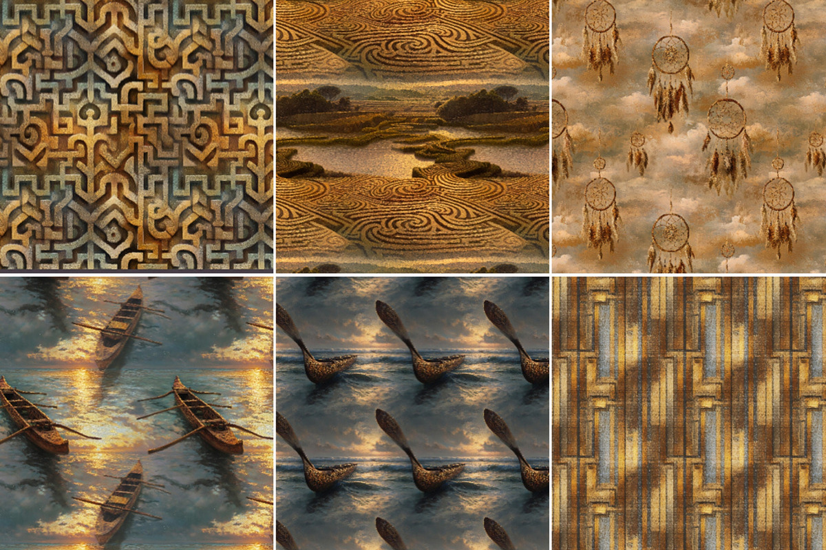 World’s Indigenous Peoples Patterns, a Pattern Graphic by Nicole Branger Art (Photo 15 of 38)