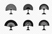 Folding Hand Fan Silhouette SVG Set, an Object Illustration by Gfx Expert Team (Thumbnail 2 of 3)
