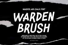 Warden Brush - Marker Font