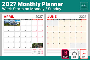 Monthly Planner 2027 (MP017-27)