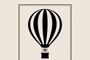 Hot Air Balloon Silhouette Bundle, an Illustration by Designs_River (Thumbnail 7 of 9)
