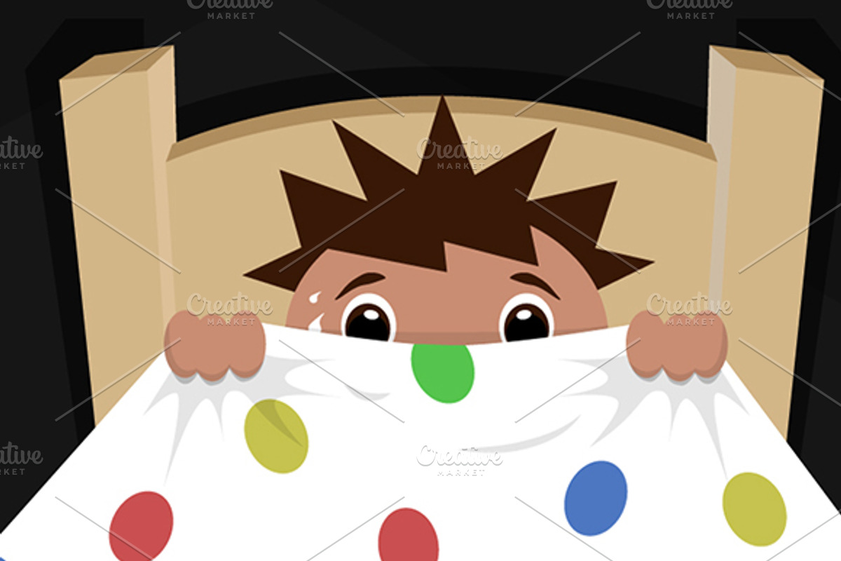 Boy and a boogeyman, an Illustration by MarioMovement