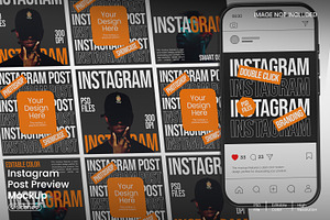 Instagram Post Mockup, an Advertising Mockup by Unerispace