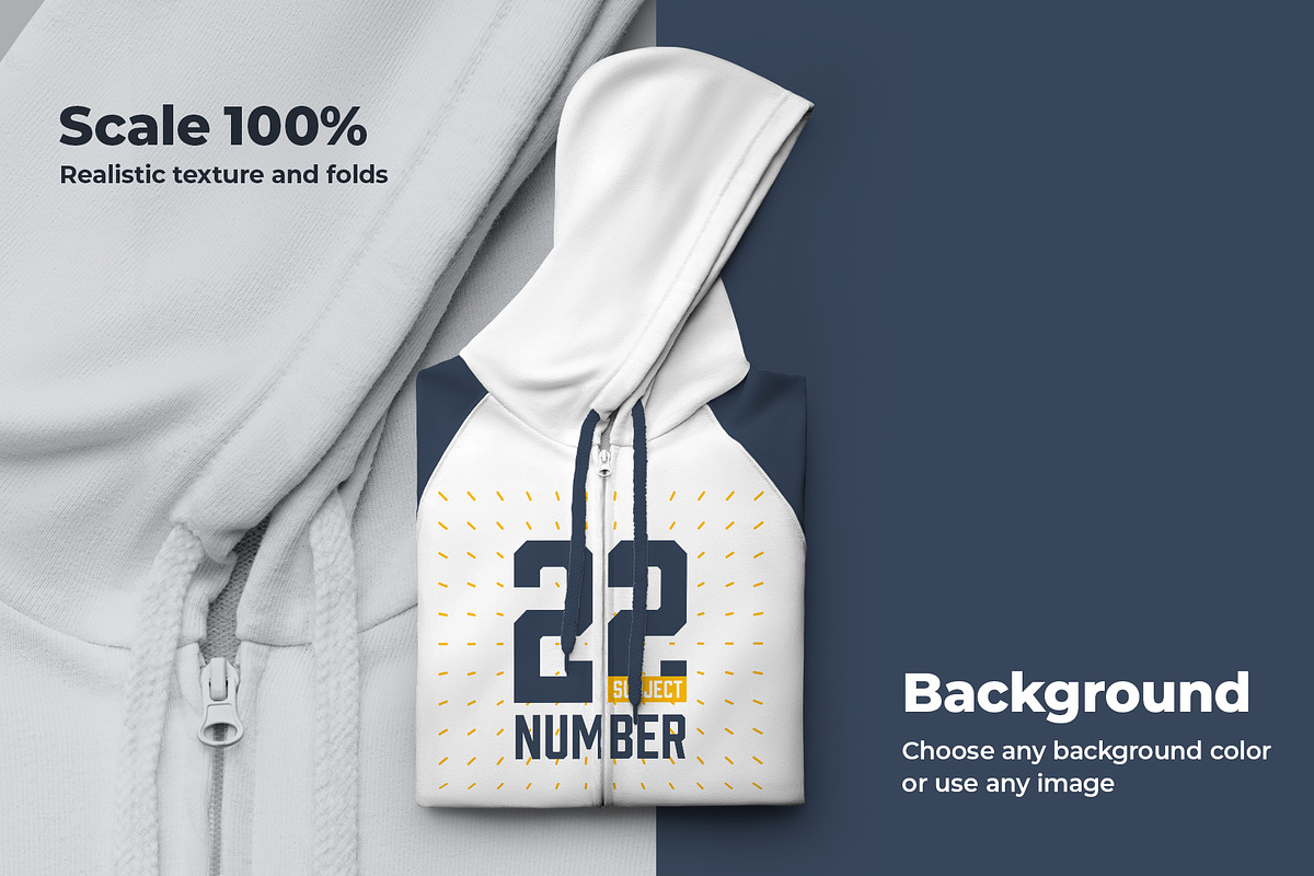 8 Zip Hoodie Mockups, a Hoody Mockup by Grow Design Craft Studio (Photo 8 of 8)