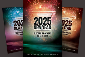 New Year Flyer, a Flyer Template by styleWish