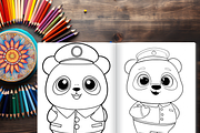 Military Camp Stories Coloring Page, a Brochure Template by LA Design (Thumbnail 7 of 10)