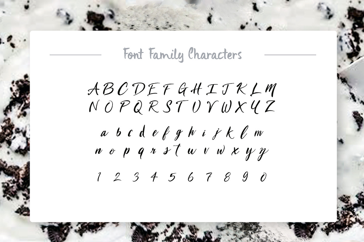 Cookies and Cream Script Font preview 2