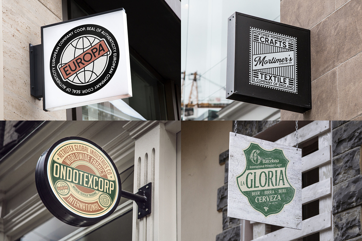 Retro Labels Vol.1, a Branding & Logo Template by Graphicdome