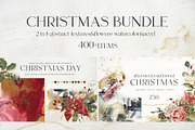 Christmas bundle: textures & flowers, a Texture Illustration by Yuliya Derbisheva (Thumbnail 1 of 33)