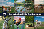 Farm Animal Life Background, a Background Graphic by protabsorkar11 (Thumbnail 1 of 8)