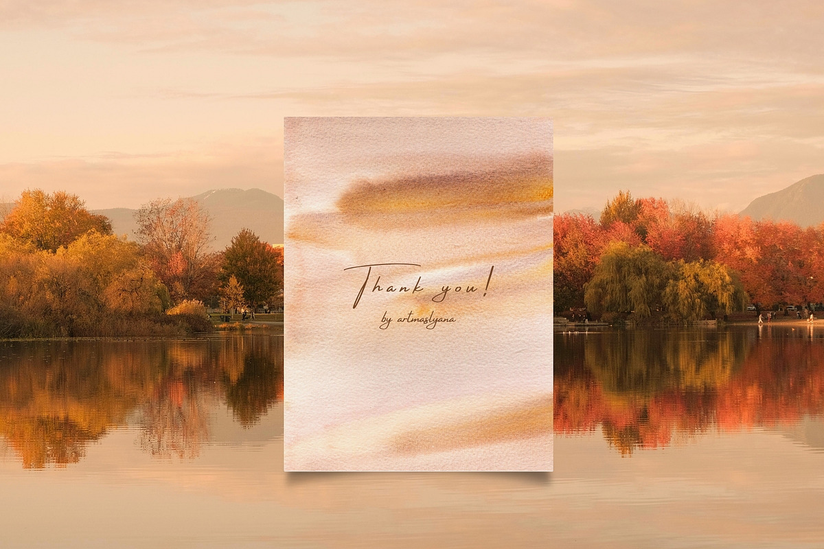 Artisan Autumn Watercolor Background, a Background Graphic by ArtMaslyana (Photo 10 of 10)