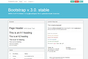 Bootstrap 3.0. WhiteFlatty alt theme, a Bootstrap Template by Bootstraptor (Thumbnail 1 of 4)