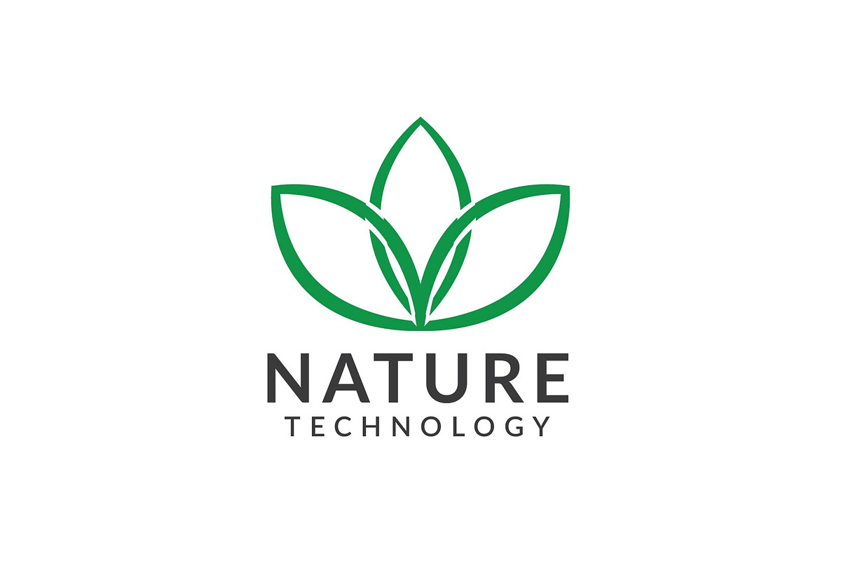 Nature Technology Logo, a Branding & Logo Template by KiraYamato Design ...