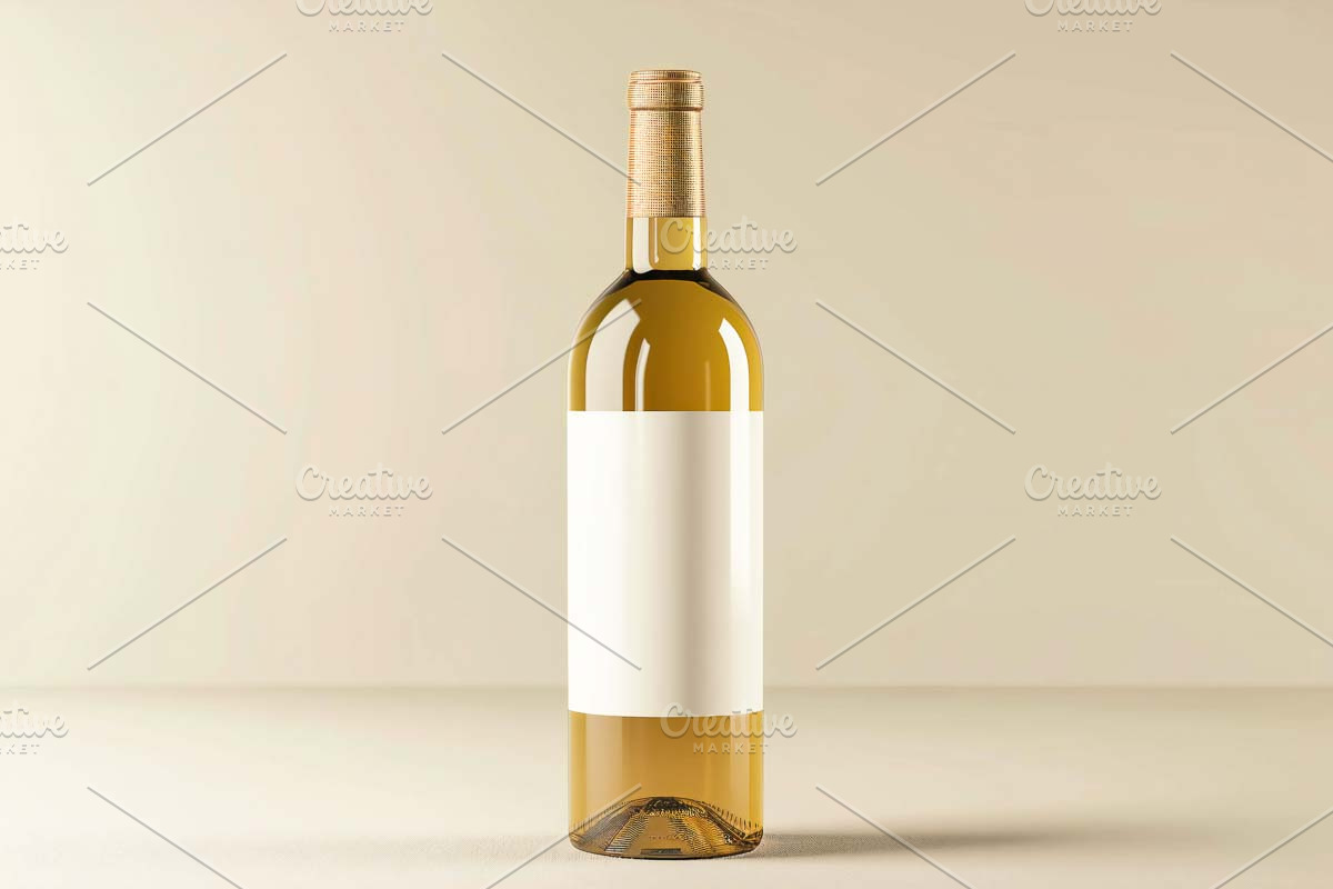 Empty Wine bottle mockup, an Advertising Mockup by VetalStock (Photo 1 of 3)