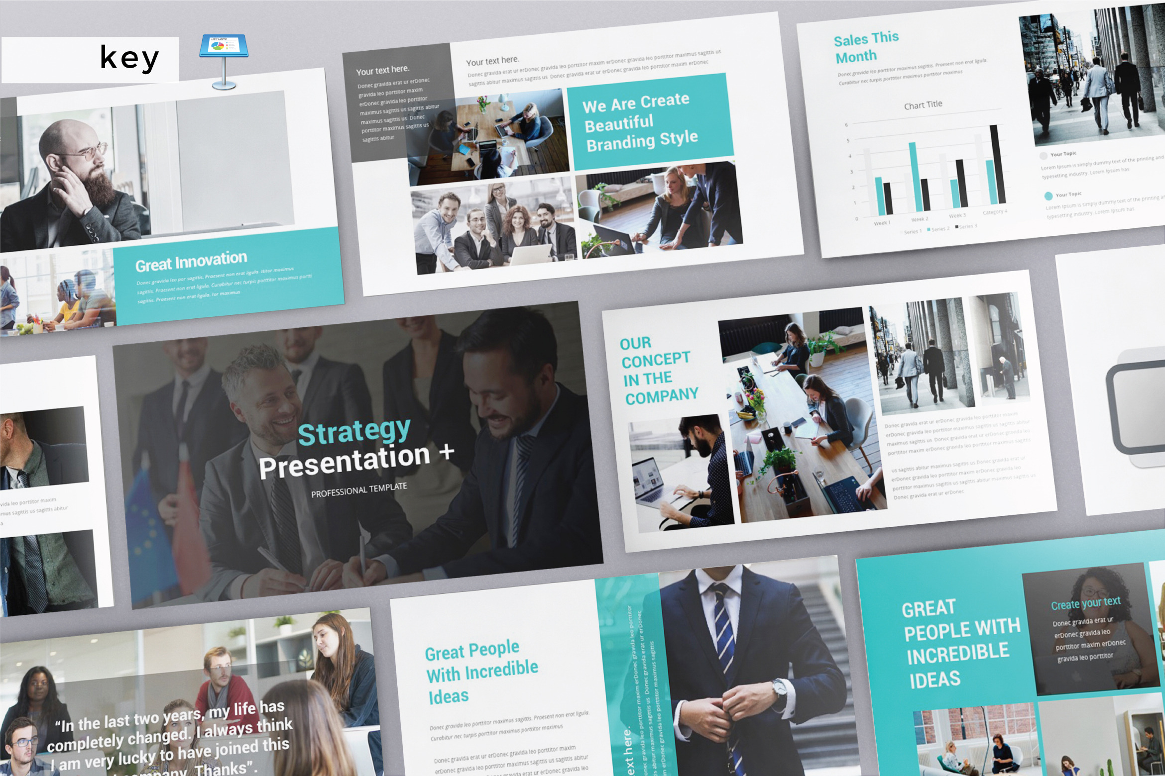 STRATEGY - Keynote Template, a Presentation Template by Shafura