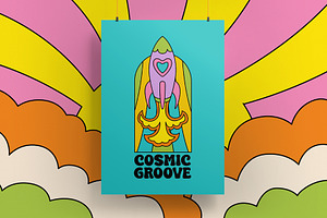 Groovy Universe Illustration Pack