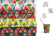 Summer geometry pattern set, a Pattern Graphic by Anastasy_helter (Thumbnail 3 of 7)
