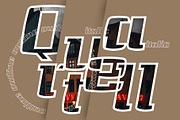Quartell Round Outline Italic, a Slab Serif Font by NREY (Thumbnail 1 of 5)
